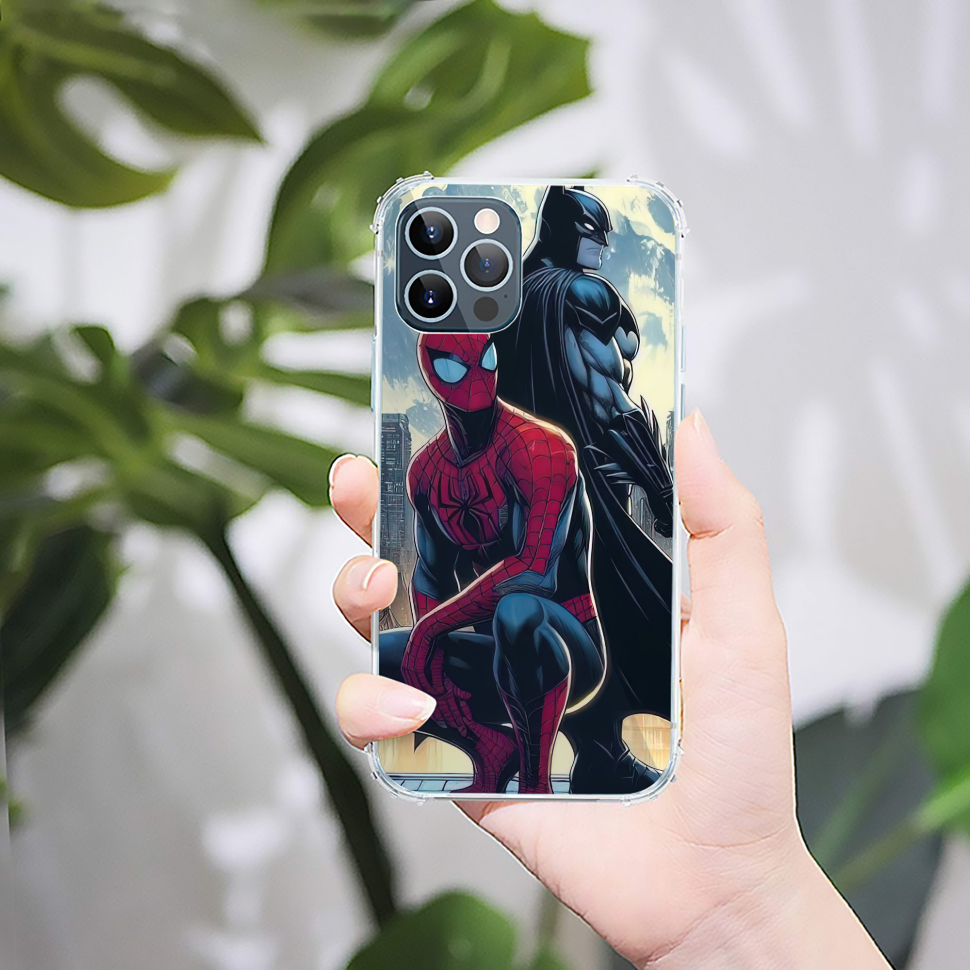 （画像用） Spider Man スパイダーマン 【iPhone 12シリーズ対応】透明スマホケース（クリアソフトケース）